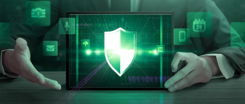 Security shield with digital elements