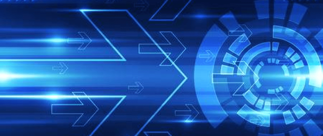 Digital technology with arrows
